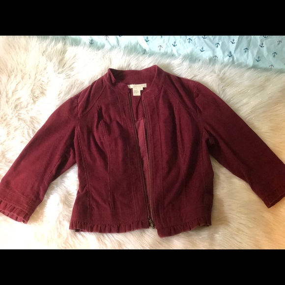 Burgundy Blazer - Picture 2 of 4
